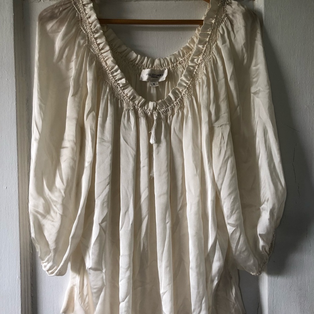 Jill Stuart silk peasant tunic